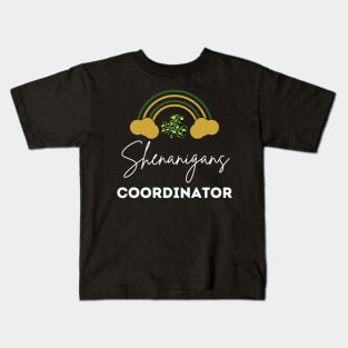 Shenanigans Coordinator Squad St Patricks Day Rainbow Kids T-Shirt